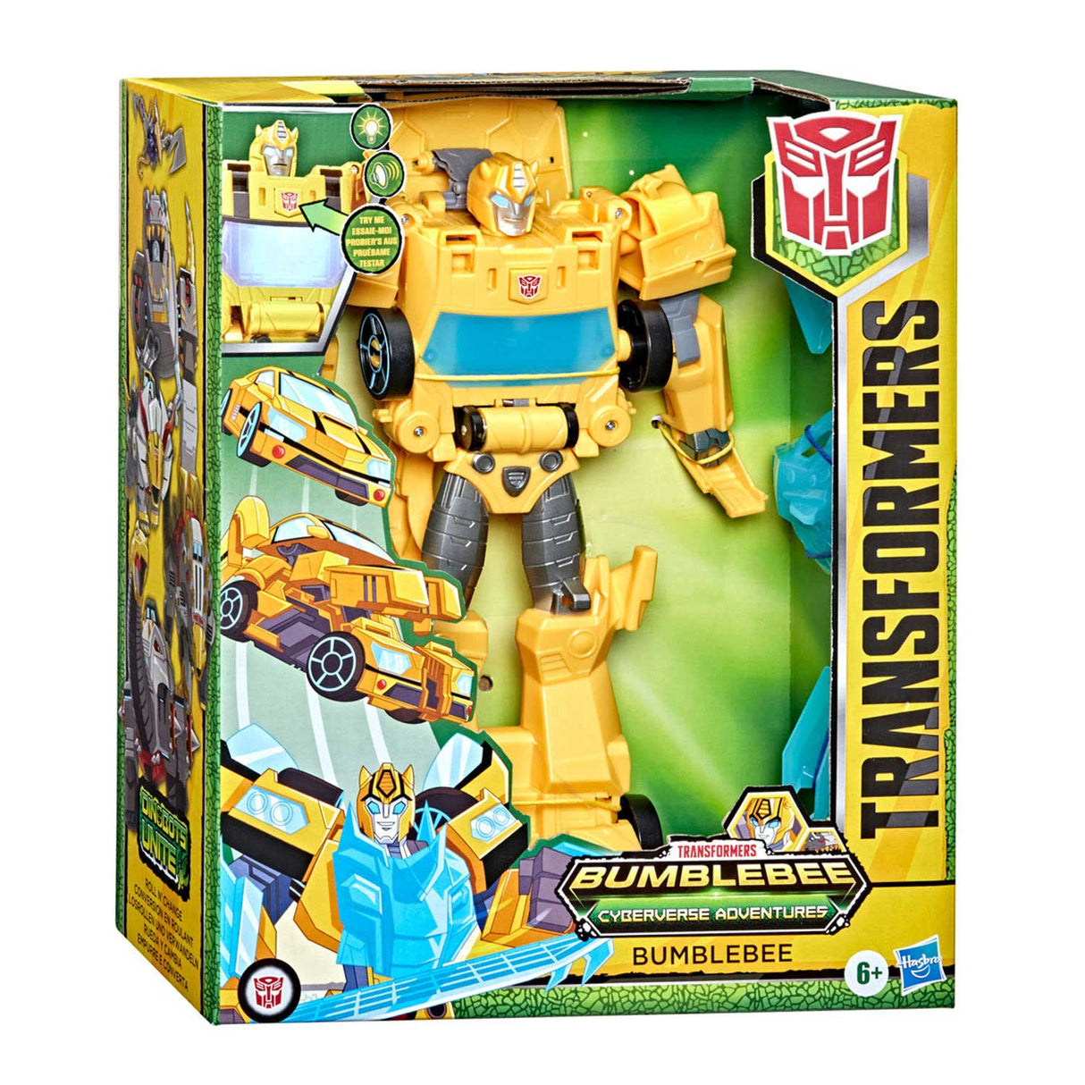 Hasbro -Transformatoren Cyberverse Roll und Transformation Bumblebee