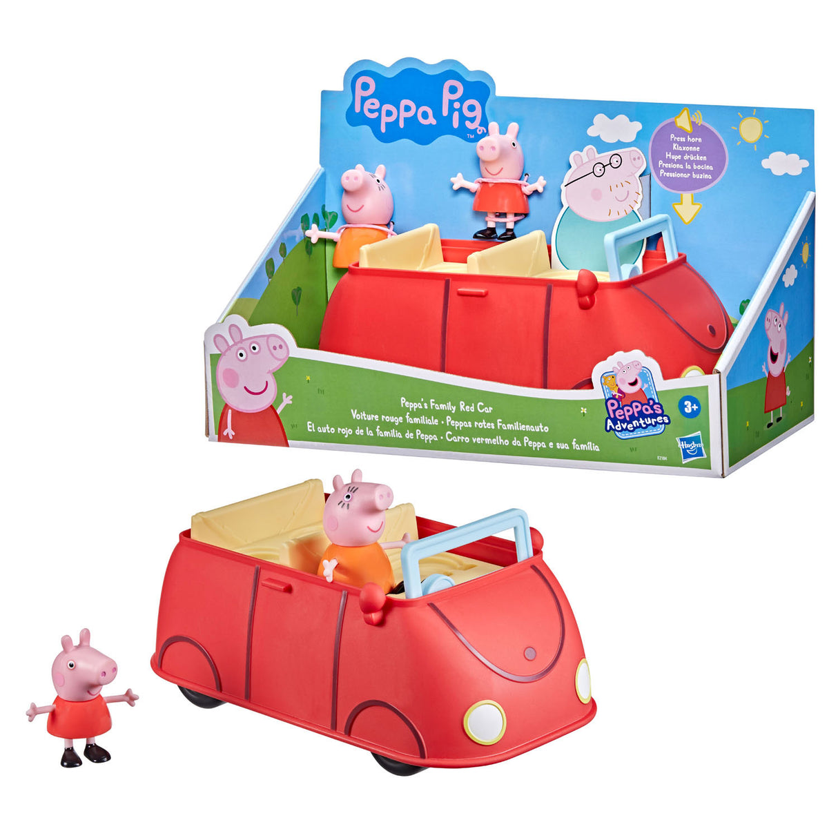 Hasbro peppa maiale rosso auto