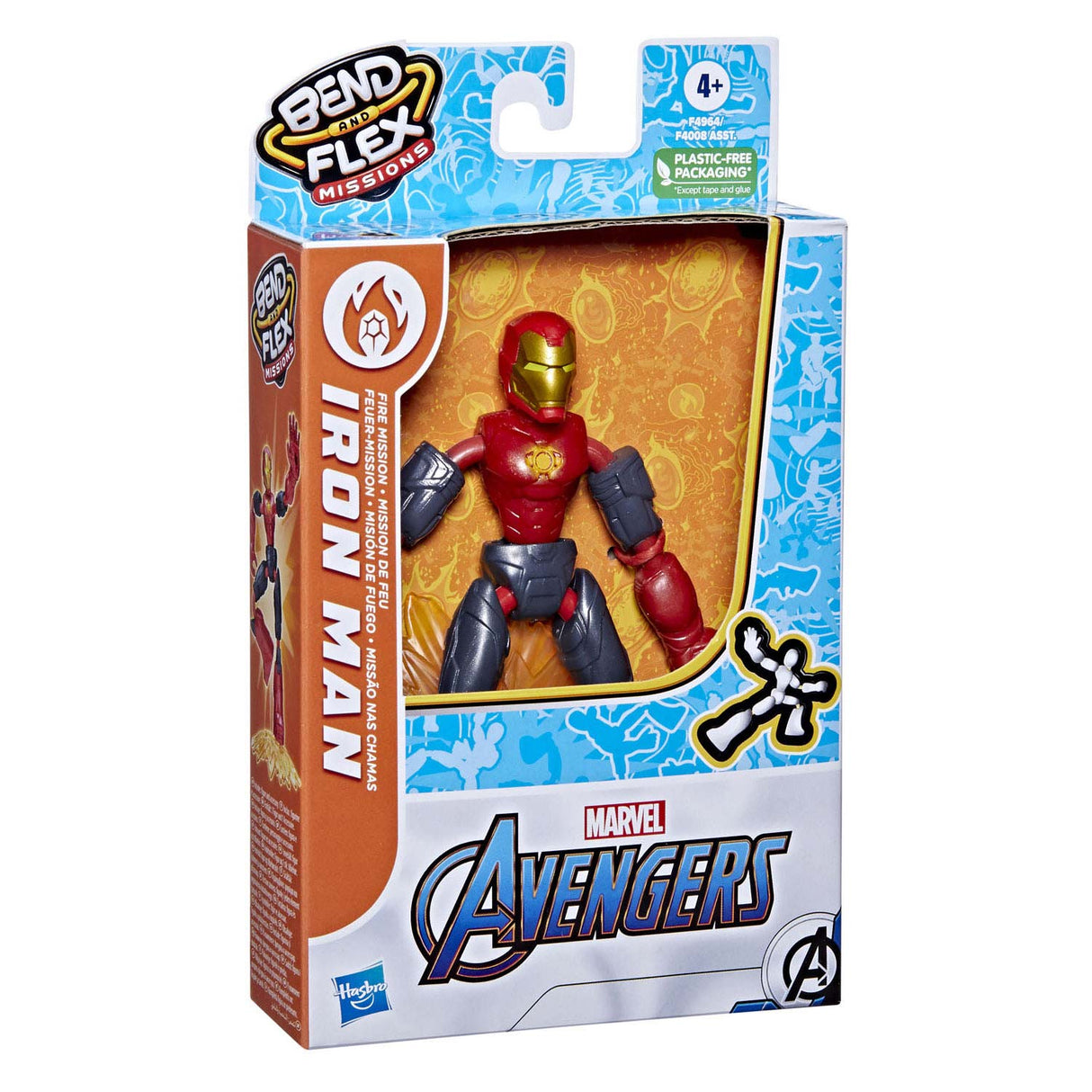 Hasbro Avengers Bend e Flex Fire Mission