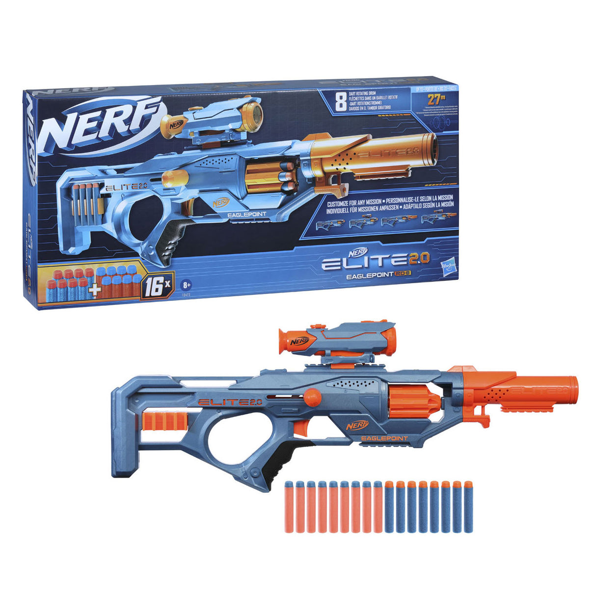 Nerf Elite 2.0 Eaglepoint Rd 8 - Blaster