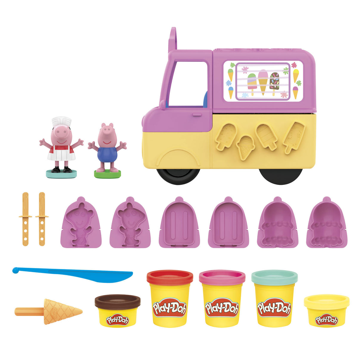 Play-Doh Peppas Ice Cream – Spielset aus Ton