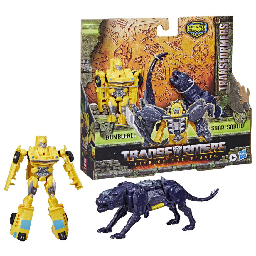 Hasbro Transformers Rise of the Beasts Combiner Action Figures Bumblebee Snarlsaber