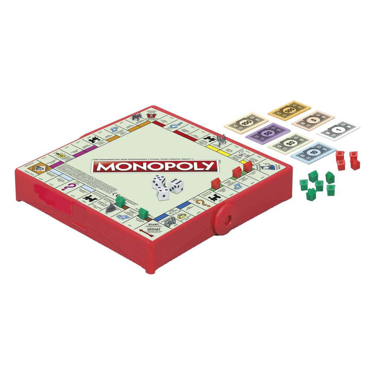 Hasbro gaming monopoly reisspel - belgische editie - gezelschapsspel