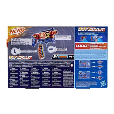 Nerf Loadout Shadowspeed Recon Blaster mit 14 N1 Darts