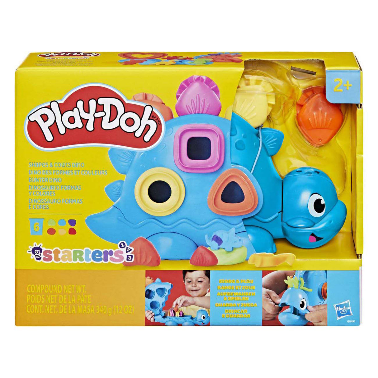 Play-Doh-Dinosaurier in Formen und Farben