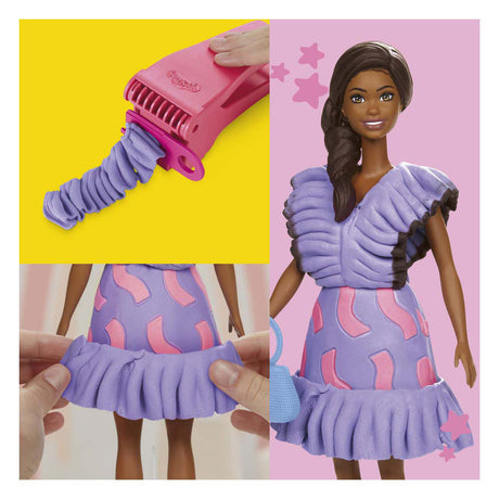 Play-Doh Barbie Fashionista Rüschen – 2 Tontöpfe
