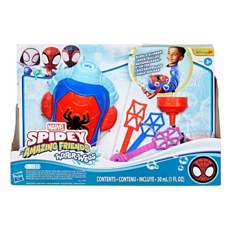 Spidey und seine tollen Freunde: Spidey Water-Webs Seifenblasenmaschine – mit Seifenblasengebläse