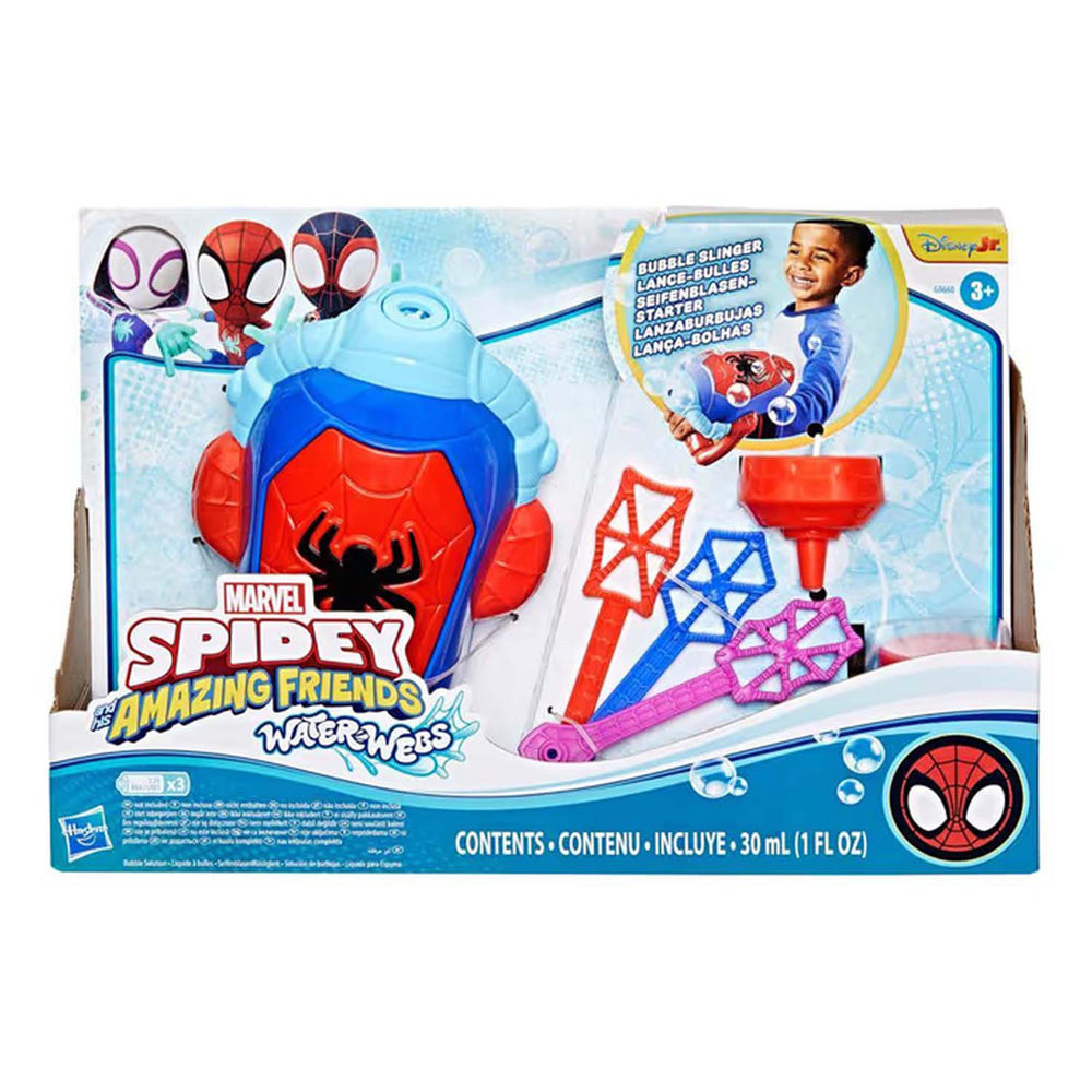 Spidey and his amazing friends spidey water-webs bellenblaasmachine - met bellenblaas