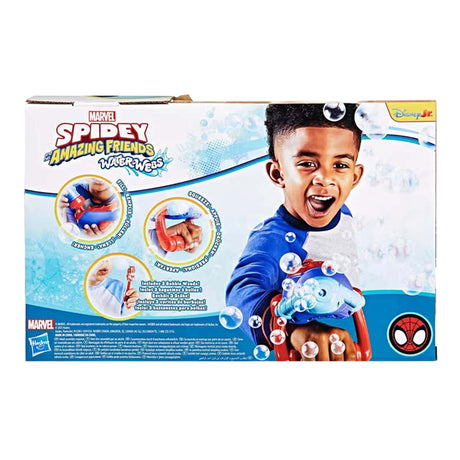 Spidey und seine tollen Freunde: Spidey Water-Webs Seifenblasenmaschine – mit Seifenblasengebläse