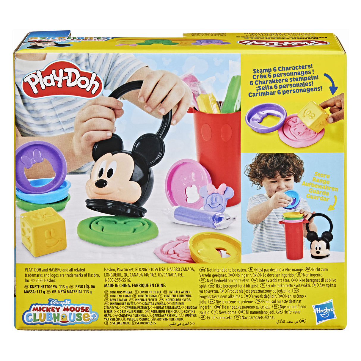 Play-doh disney junior vrolijke stapelspeelset, knutselspeelgoed voor kinderen