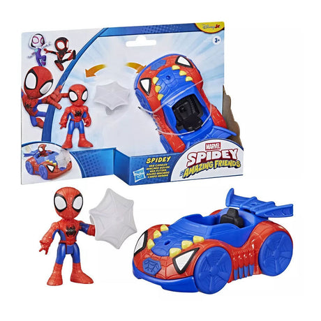 Marvel Spider-Man mit Spinnennetz-Crawler-Spielzeugauto