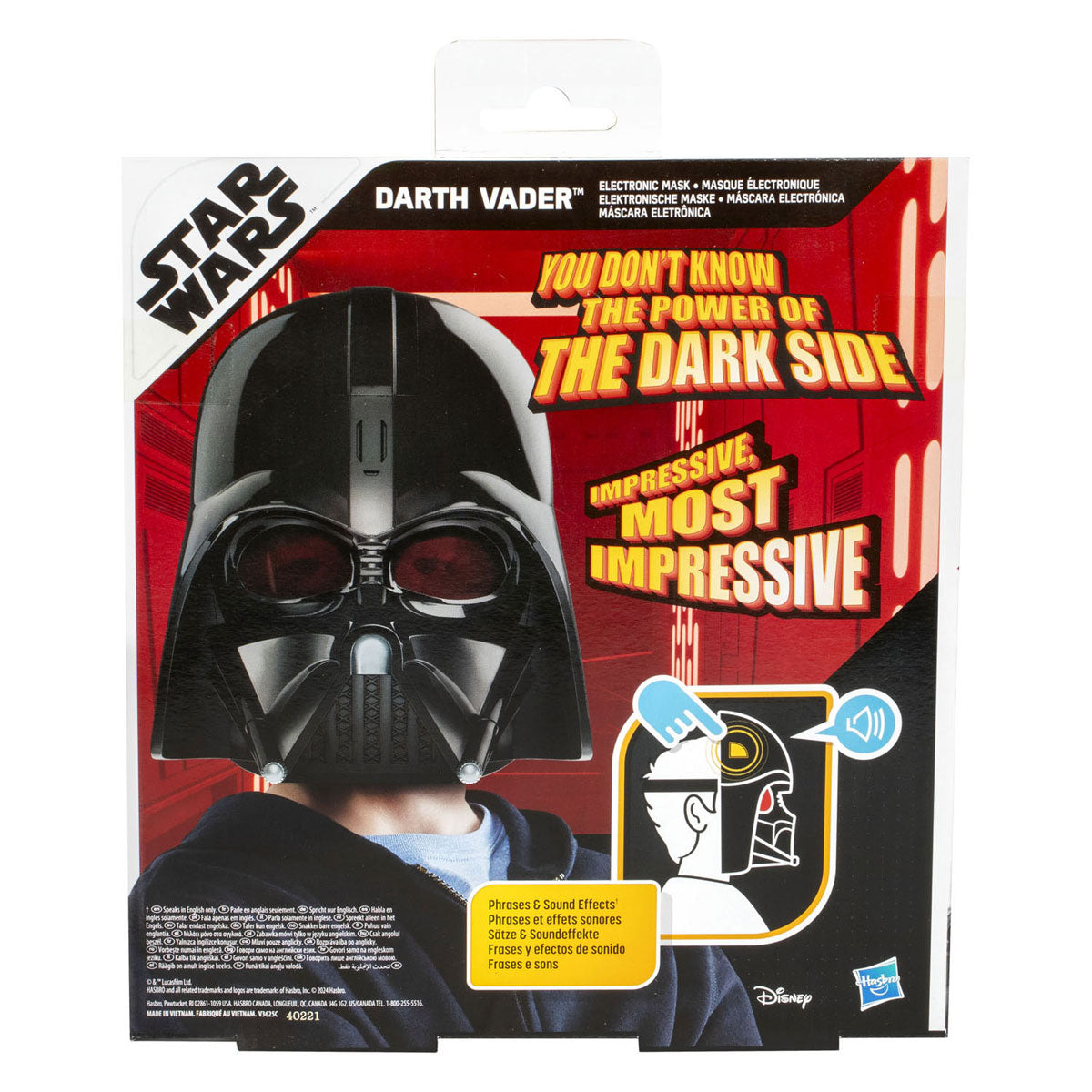Hasbro Star Wars Darth Vader elektronische Maske.