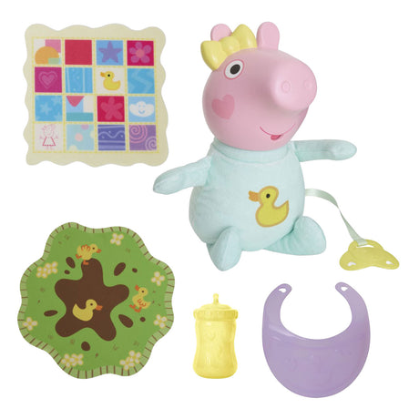 Hasbro Peppa Pig Kuscheltier Evie mit Zubehör