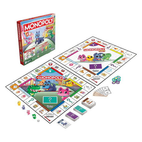 Monopoly Junior-Brettspiel – 2 Spiele in 1 – französische Ausgabe