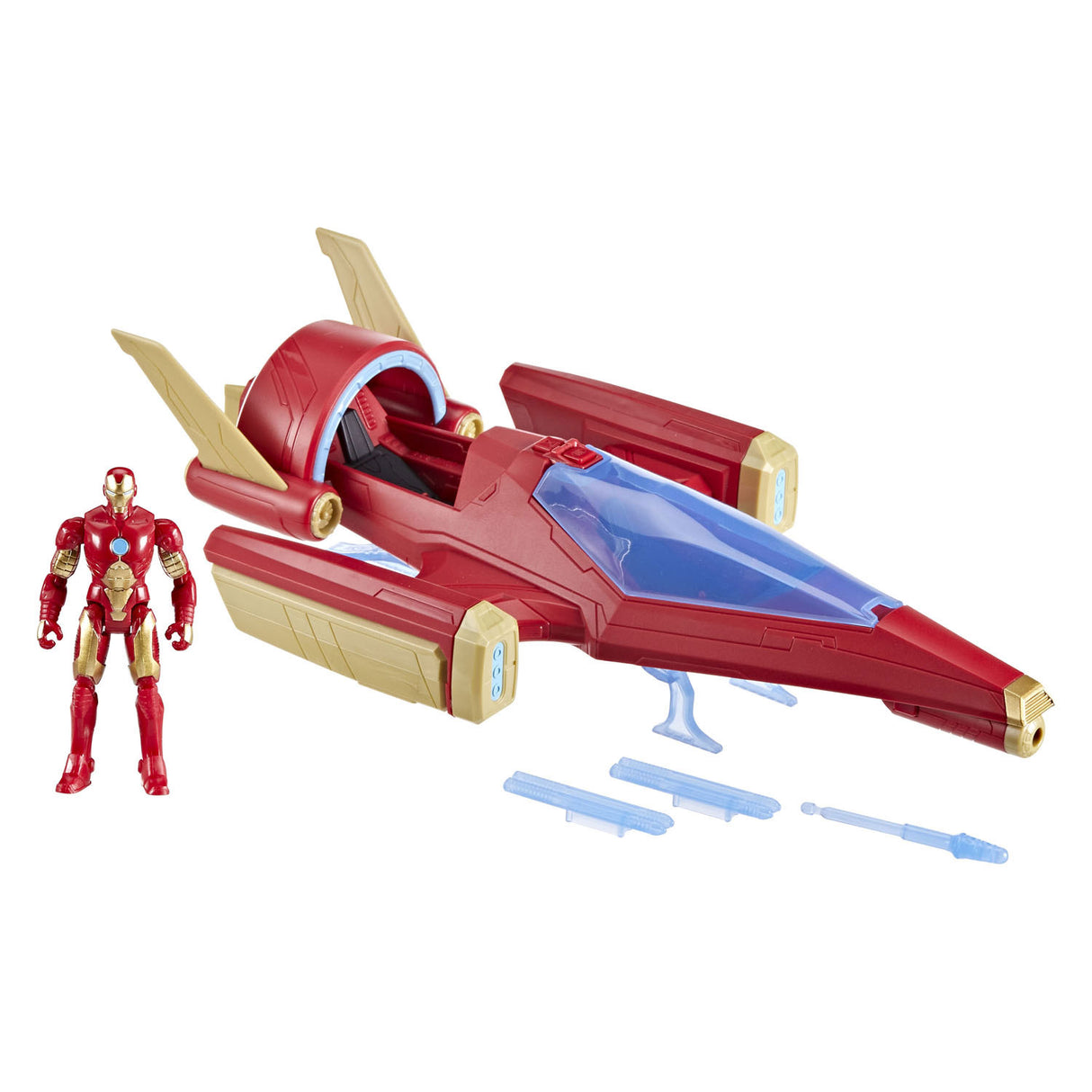 Marvel Avengers Iron Man Schiff mit 1 Figur – 10 cm – Alter 4