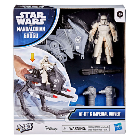 Star Wars Actionverse AT-RT und Imperial Remnant AT-RT Driver – Actionfigur 11 cm