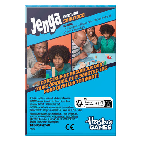 Hasbro jenga balansspel expansion downfall - franse editie