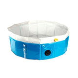 Martin-Pool mit Düsen blau weiß