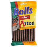 Antos rollt Rindfleischstangen
