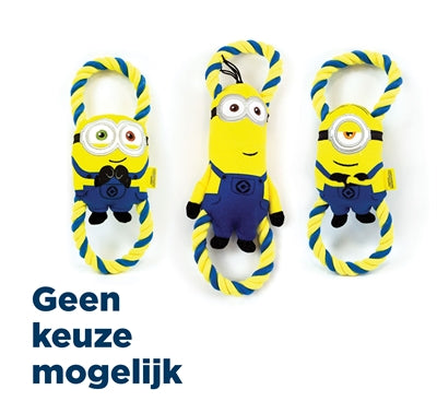 Minions Plüsch Bob Stuart Kevin am Zahnseidenseil