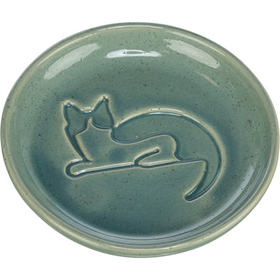Trixie Katzenfutternapf Katze Relief Keramik Blau