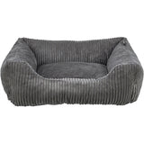 Trixie Hundebett Jonna Vital Rippstoff dunkelgrau