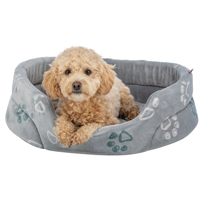 Trixie Hundebett Jimmy Soft oval hellgrau