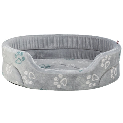 Trixie Hundebett Jimmy Soft oval hellgrau