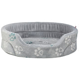Trixie Hundebett Jimmy Soft oval hellgrau