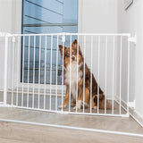 Trixie Metall-Hundegitter-Schließgitter 5-teilig mit weißer Tür