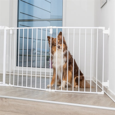 Trixie Metall-Hundegitter-Schließgitter 5-teilig mit weißer Tür
