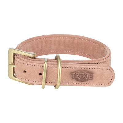 Trixie Hundehalsband reines Leder rosa