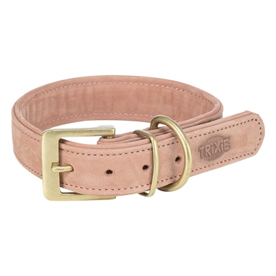 Trixie Hundehalsband reines Leder rosa