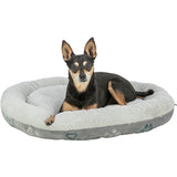 Trixie Hundebett Jimmy Soft rund hellgrau