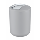 Wenko 1064897 - afvalemmer brasil s 2 liter grijs | 2 stuks
