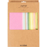 Creativ Company Hobbyfilz, A4, Blatt 210x297 mm, Stärke 2 mm, Pastellfarben, 10 Stück 1 Karton
