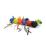 Happy Pet Tabby Patch Glitzerball mit Rassel und Federn