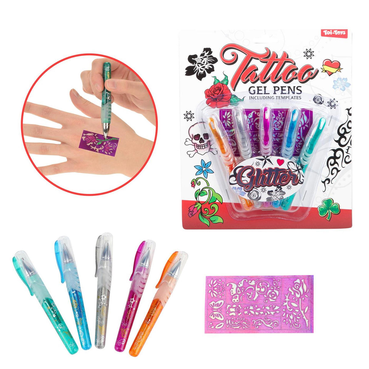 Toi-Tattoo-Gel-Stifte, 5st.