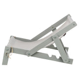 Trixie strandstoel hout grijs