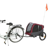 Trixie hondenfietskat grijs rood