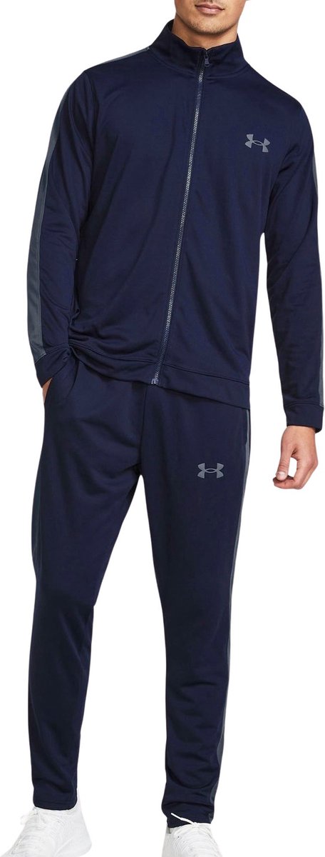 Under Armour UA Rival Knit Track Suit-Blu Herren-Trainingsanzug – Midnight Navy – Grau