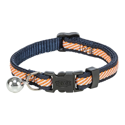 Trixie Katzenhalsband blau orange gestreift