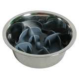 Zolux slowfeeder inzet stuk voor voerbak silicone grijs