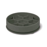 Zolux voebrak hond slow feed met zuignappen silicone grijs