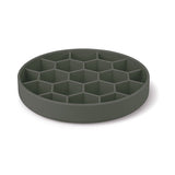 Zolux voebrak hond slow feed met zuignappen silicone grijs