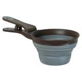 Zolux voerschep 2 in 1 schep afsluitklem silicone grijs