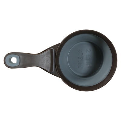Zolux voerschep 2 in 1 schep afsluitklem silicone grijs