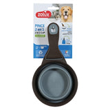 Zolux voerschep 2 in 1 schep afsluitklem silicone grijs