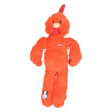 Zolux furry farm haan brock pluche met touw oranje