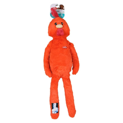 Zolux furry farm haan brock pluche met touw oranje